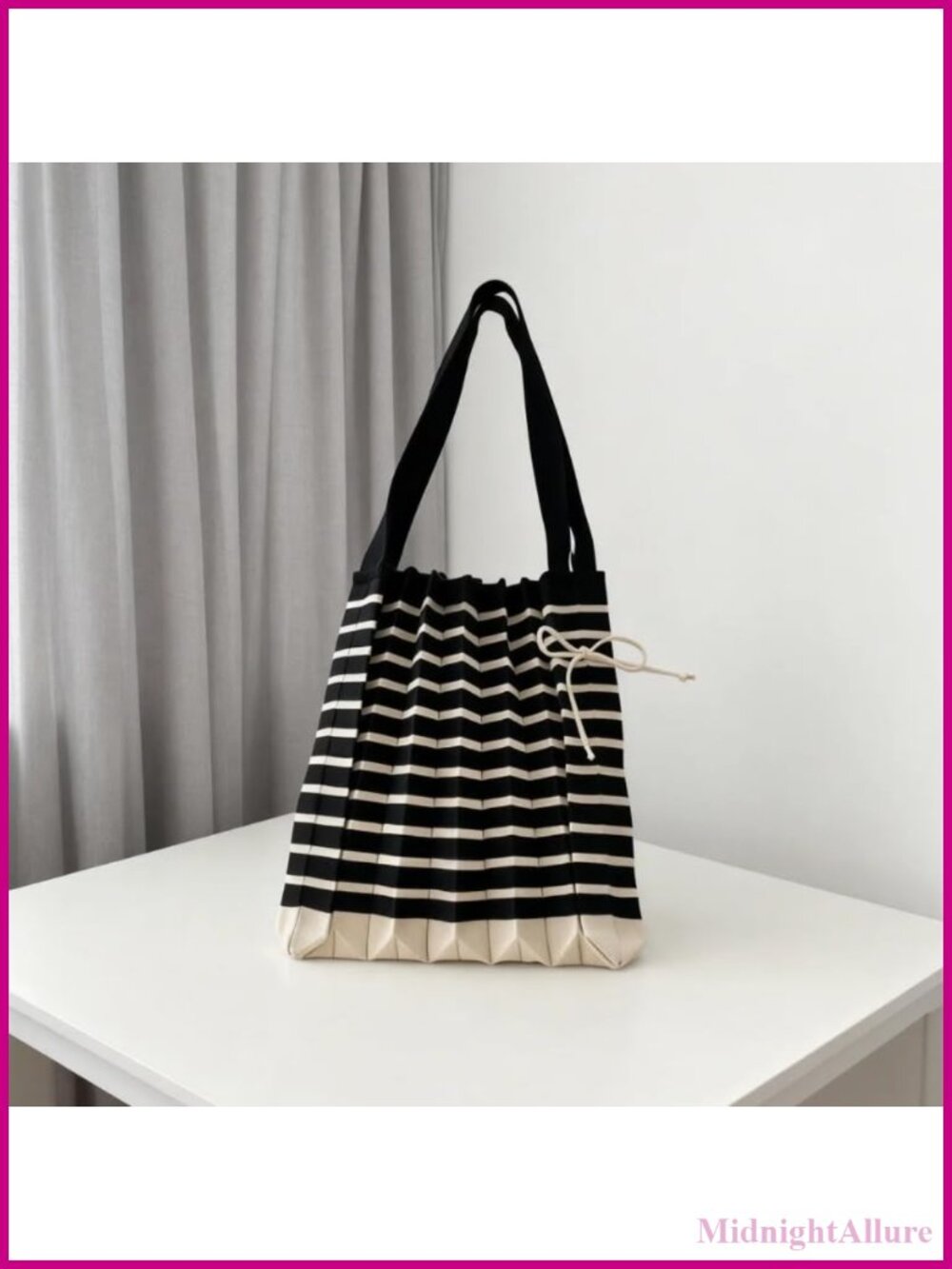 Knit Pleated Accordion Crossbody Bag Folded Designer Shoulder Tote